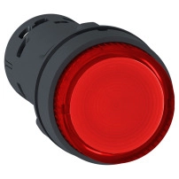 Бутон червен - светещ LED, 1NO
