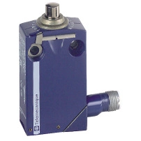 Telemecanique Limit switch XCMD, steel end plunger, 1NC+1NO, snap action, M12 connector