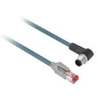 JUMPER ETHERNET M12/RJ45 STRAIGHT/ELBOWE