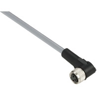 PRE WIRED CONNECTOR, PVC, FEMALE, M8, 3
