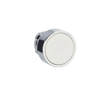 Head for non illuminated push button, Easy Harmony XB2, metal, flush, white, 22mm, spring return, unmarked