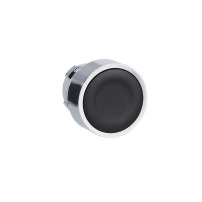 Head for non illuminated push button, Easy Harmony XB2, metal, flush, black, 22mm, spring return, unmarked