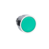 Head for non illuminated push button, Easy Harmony XB2, metal, flush, green, 22mm, spring return, unmarked