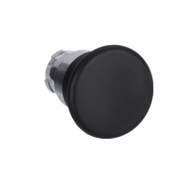 Mushroom push button head, Easy Harmony XB2, 40mm, metal, black, 22mm, spring return
