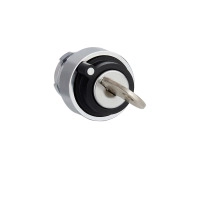Head for selector switch, Easy Harmony XB2, metal, black, 22mm, 2 positions, stay put, left side pull out