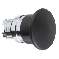 SCHNEIDER ELECTRIC Head for pushbutton, mushroom 40mm, metal, black, 22mm, spring return