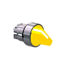 SELECTOR SWITCH HEAD YELLOW 22MM 2POS