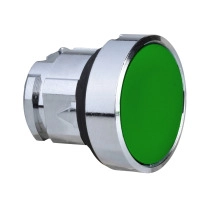Head PB metal green flush push push