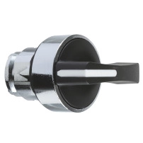 SCHNEIDER ELECTRIC Head for selector switch, metal, black, 22mm, long handle, 3 pos., stay put