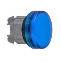 Pilot Light metal blue plain lens BA9s