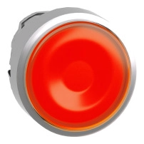 SCHNEIDER ELECTRIC Head for illuminated push button, orange flush, 22mm, LED, spring return