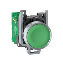 SCHNEIDER ELECTRIC Transmitter complete, ZB4R, green cap