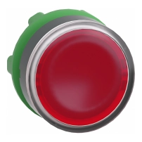 Head ill PB plast red flush LED leg