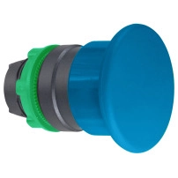 Head PB plastic blue mushr 40mm