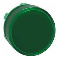 SCHNEIDER ELECTRIC Head for pilot light, plastic, green, 22mm, LED