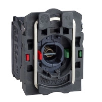 L.block plast blue BA9s 250V 1NO+1NC