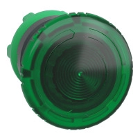 Head ill PB plast green mushr 40mm turn