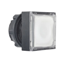 P.light square white flush lens LED push