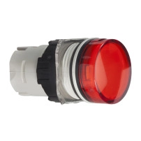 PILOT LIGHT HEAD DIAM 16 ROUND RED PLAIN