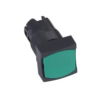 SQUARE PUSHBUTTON HEAD DIAM 16 GREEN