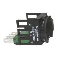 Comp PB/SS contact collar faston 1NC