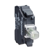 SCHNEIDER ELECTRIC Light block, plastic, wite, flashing, integral LED, 24 V AC/DC