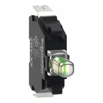 Светлинен блок, Harmony XB4, Harmony XB5, бял за глава O22 mm вграден LED 110...120 V бърз конектор